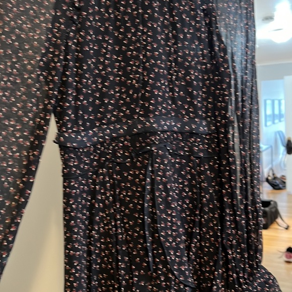 Nicholas never worn long sleeve floral turtleneck dress size 4 - Picture 3 of 4